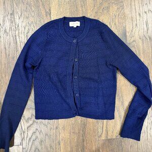VAARA by FAME ribbed navy cardigan Size xs
